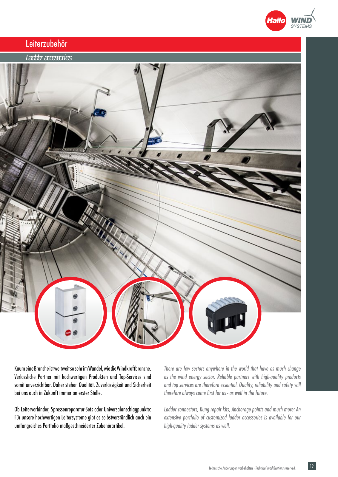 Vorschau Hailo Wind Systems Katalog/Catalog v09/22 Seite 19