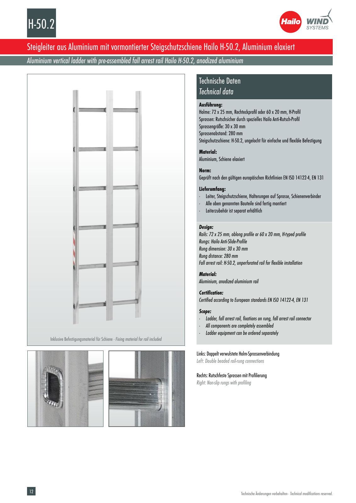 Vorschau Hailo Wind Systems Katalog/Catalog v09/22 Seite 12