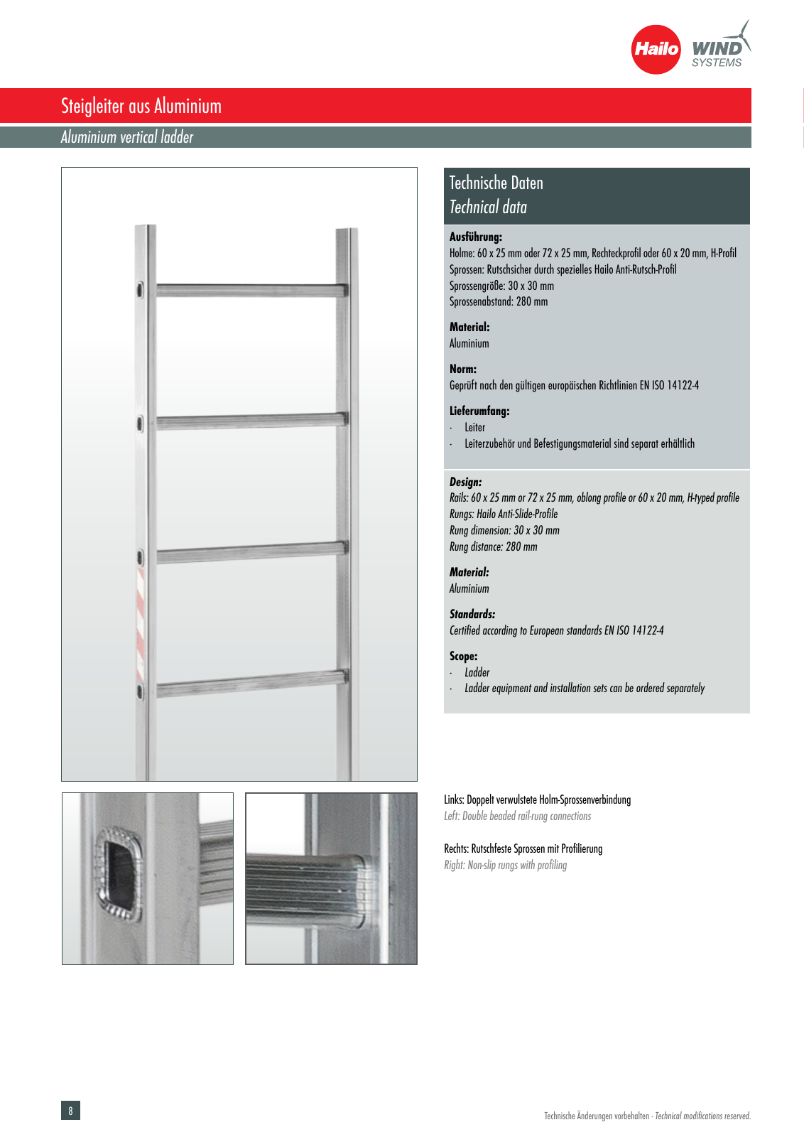 Vorschau Hailo Wind Systems Katalog/Catalog v09/22 Seite 8