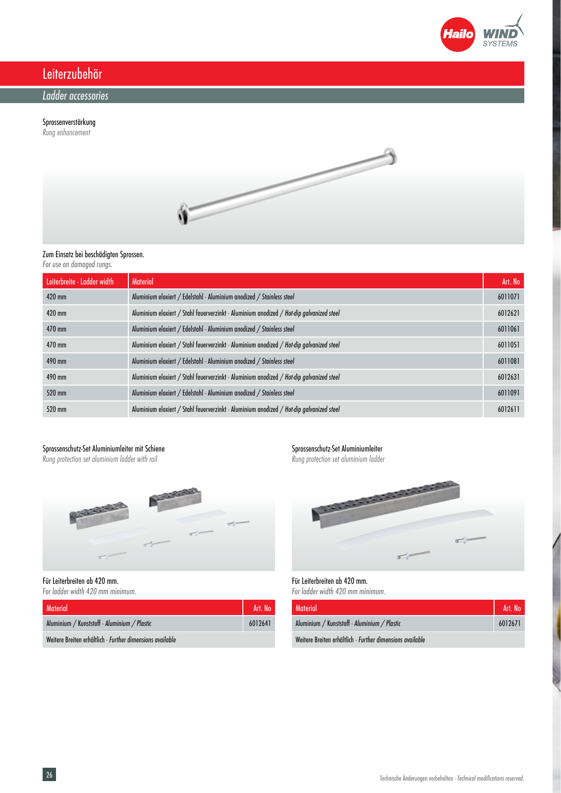 Vorschau Hailo Wind Systems Katalog/Catalog v09/22 Seite 26