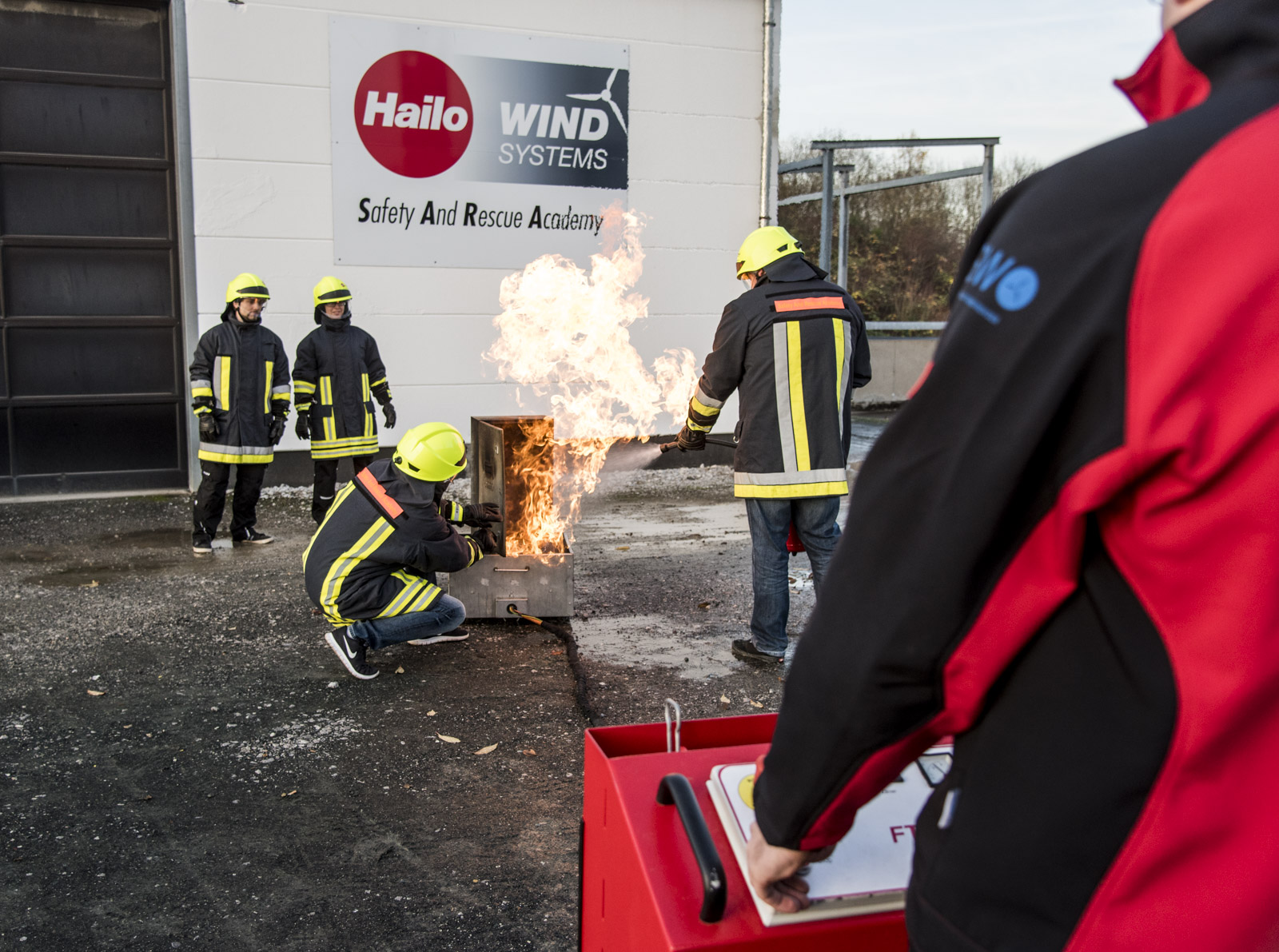Feuerübung außengelände