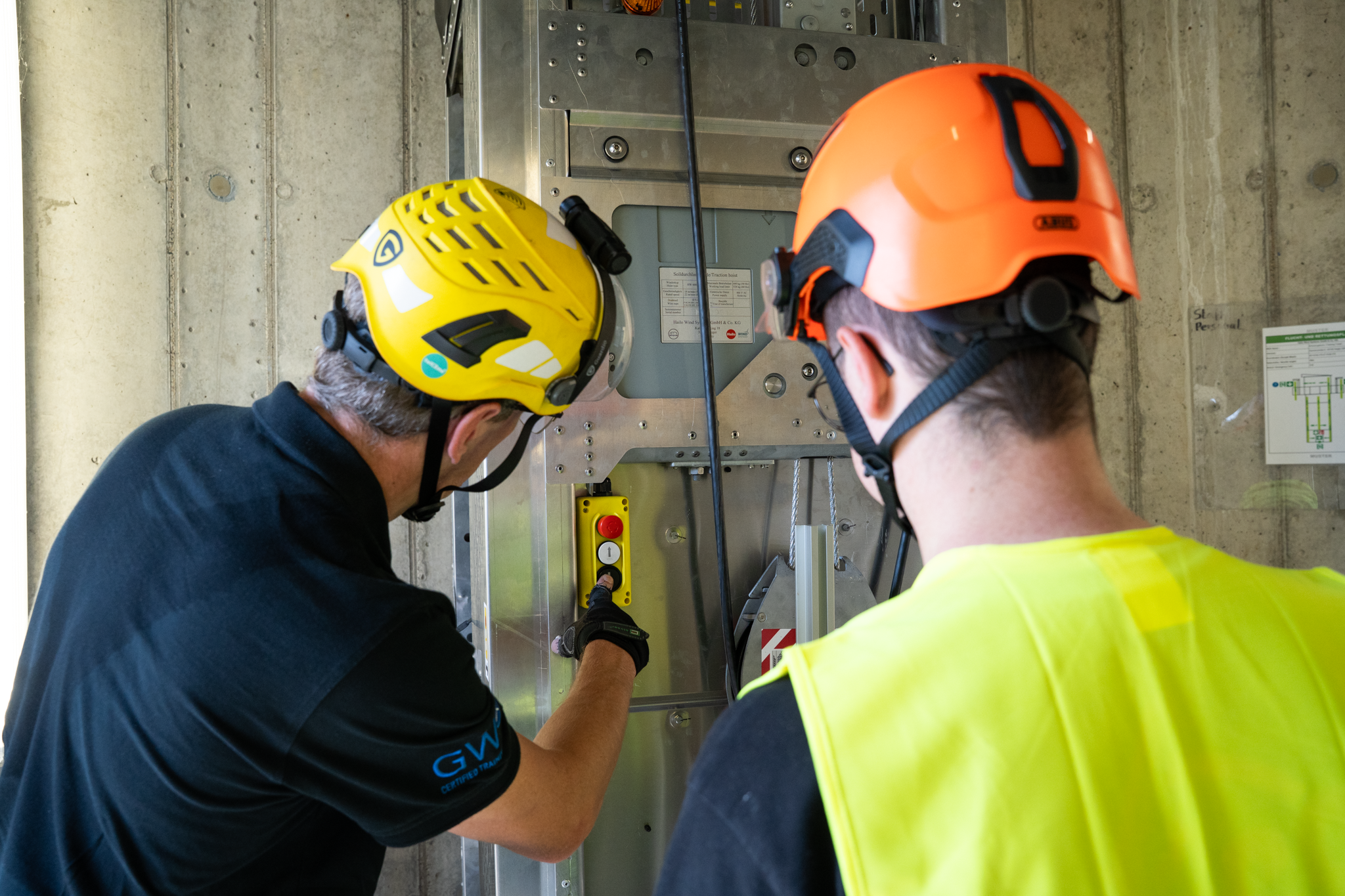 TOPlift Z, Windkraftanlage,  Wartung, Services für Windkraftanlagen, Servicetechniker, Steigtechnik, Servicelift