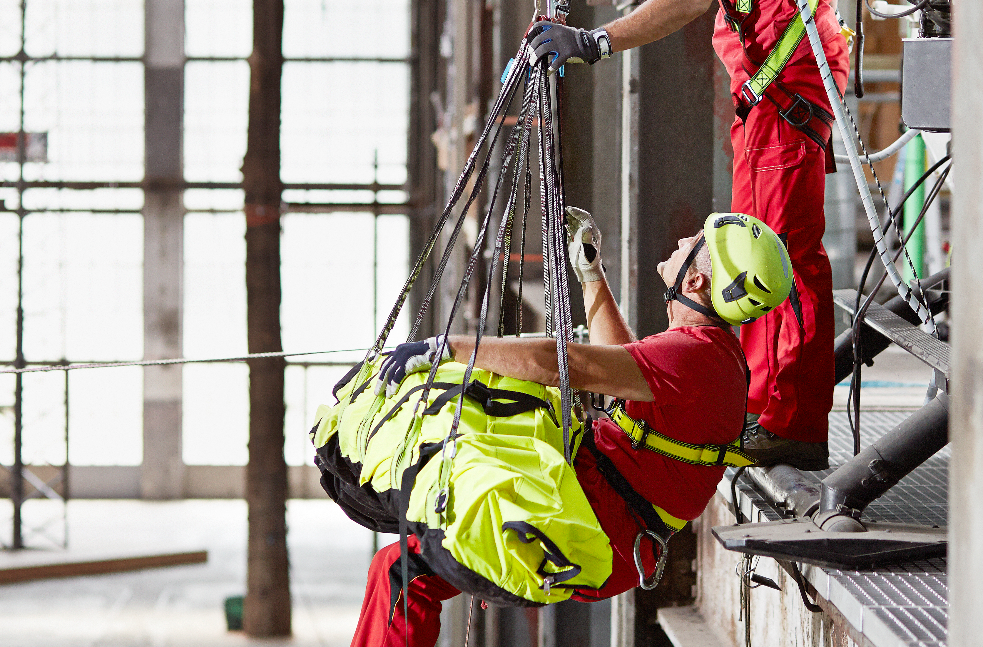 Hochwerk, Feuerwehr, Trainings, Höhenrettung, Hailo Wind Systems, HWS, Safety And Rescue Academy, S.A.R.A.,