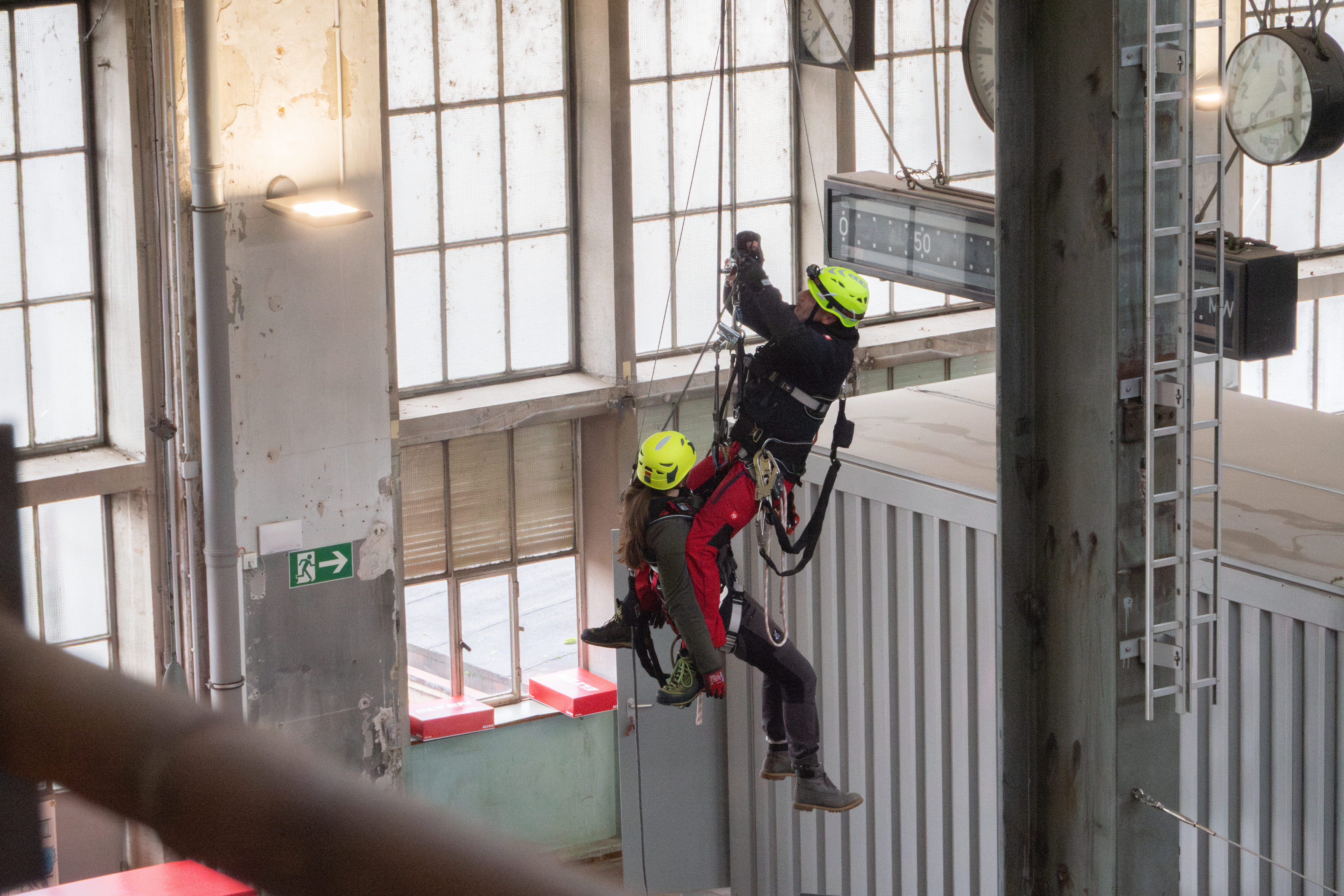 Hochwerk, Bornack, PSAgA Unterweisung, Evakuierung, Höhenrettung, Training, HWS, Hailo Wind Systems, Trainings-Center, Safety And Rescue Academy (S.A.R.A.), S.A.R.A. Training, Sicherheitstrainings, Trainings, 