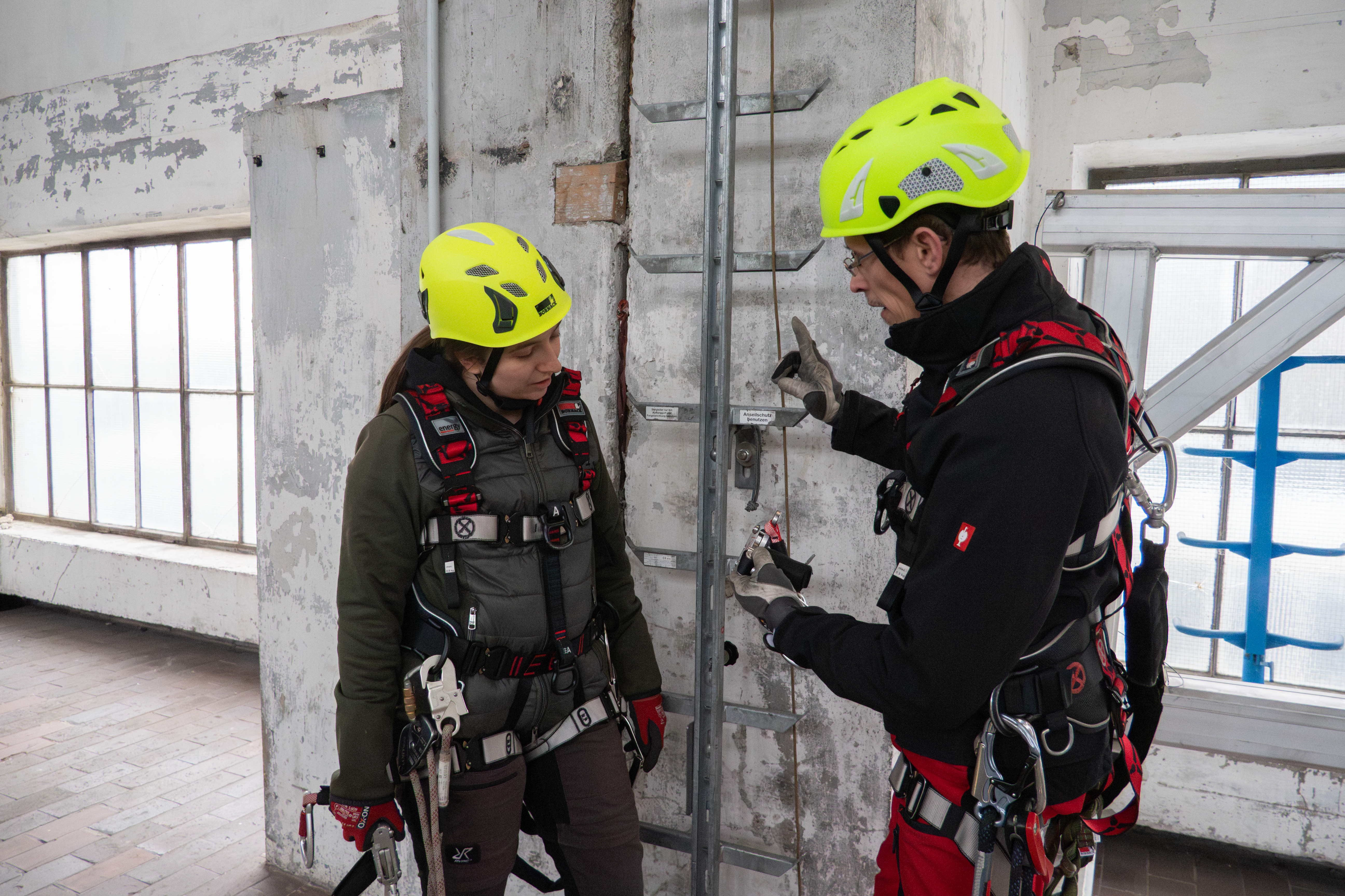 Hochwerk, Bornack, HWS, Railstop Steigschutzsystems, Training, Hailo Wind Systems, Trainings-Center, Safety And Rescue Academy (S.A.R.A.), S.A.R.A. Training, Sicherheitstrainings, Trainings, 