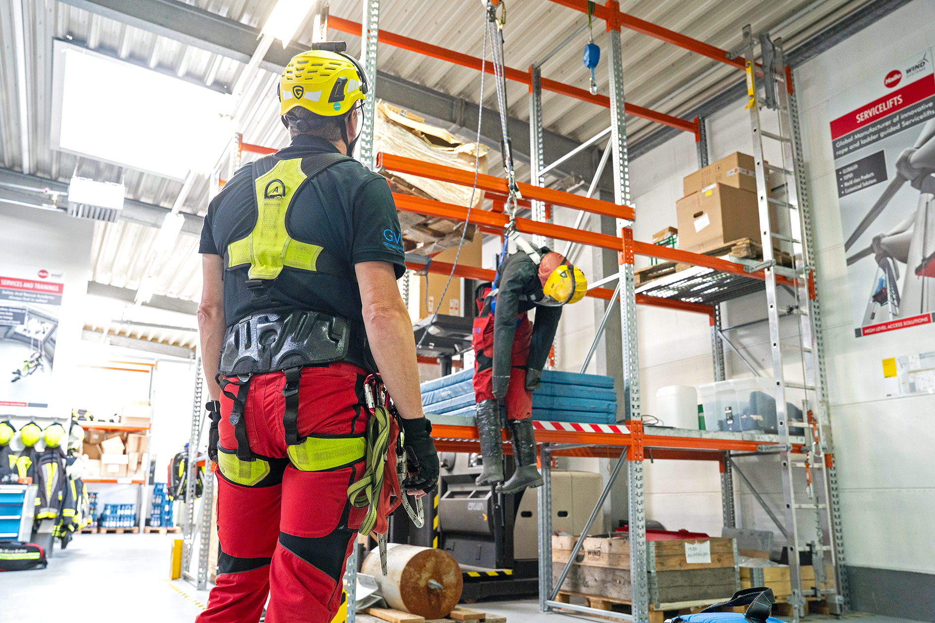 Hochwerk, Bornack, HWS, Hailo Wind Systems, LogiMAT 2026, Trainings-Center, Safety And Rescue Academy (S.A.R.A.), S.A.R.A. Training, Sicherheitstrainings, Trainings, 